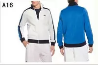 jogging lacoste sport wear survetement man 2013 chaud a16 blanc bleu